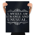 Strange and Unusual - Prints Posters RIPT Apparel 18x24 / Black