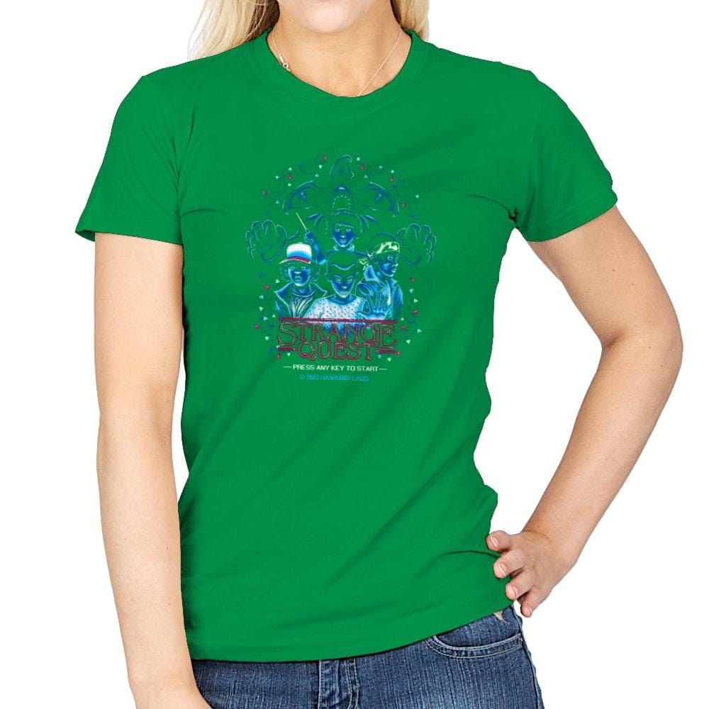 Strange Quest 1983 Exclusive - Womens T-Shirts RIPT Apparel Small / Irish Green