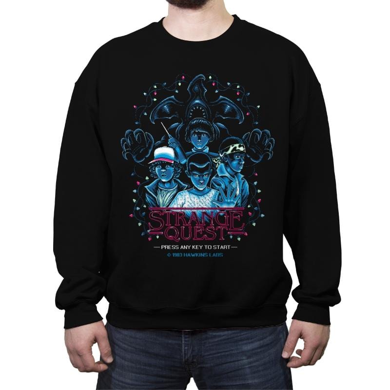 Strange Quest 1983 Reprint - Crew Neck Sweatshirt Crew Neck Sweatshirt RIPT Apparel