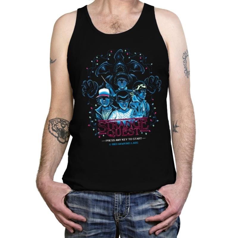 Strange Quest 1983 Reprint - Tanktop Tanktop RIPT Apparel X-Small / Black