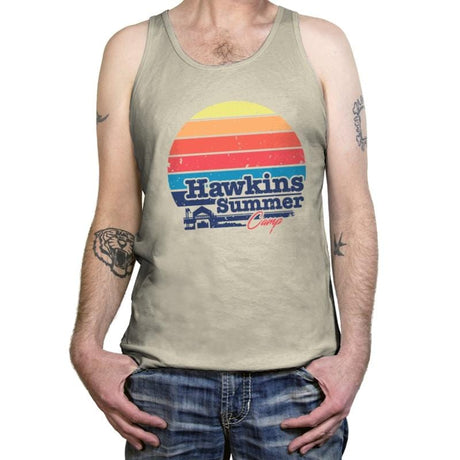 Strange Summer Camp - Tanktop Tanktop RIPT Apparel X-Small / Oatmeal Triblend