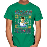 Strange Sweater - Ugly Holiday - Mens T-Shirts RIPT Apparel Small / Kelly Green