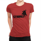 Strange - Womens Premium T-Shirts RIPT Apparel Small / Red