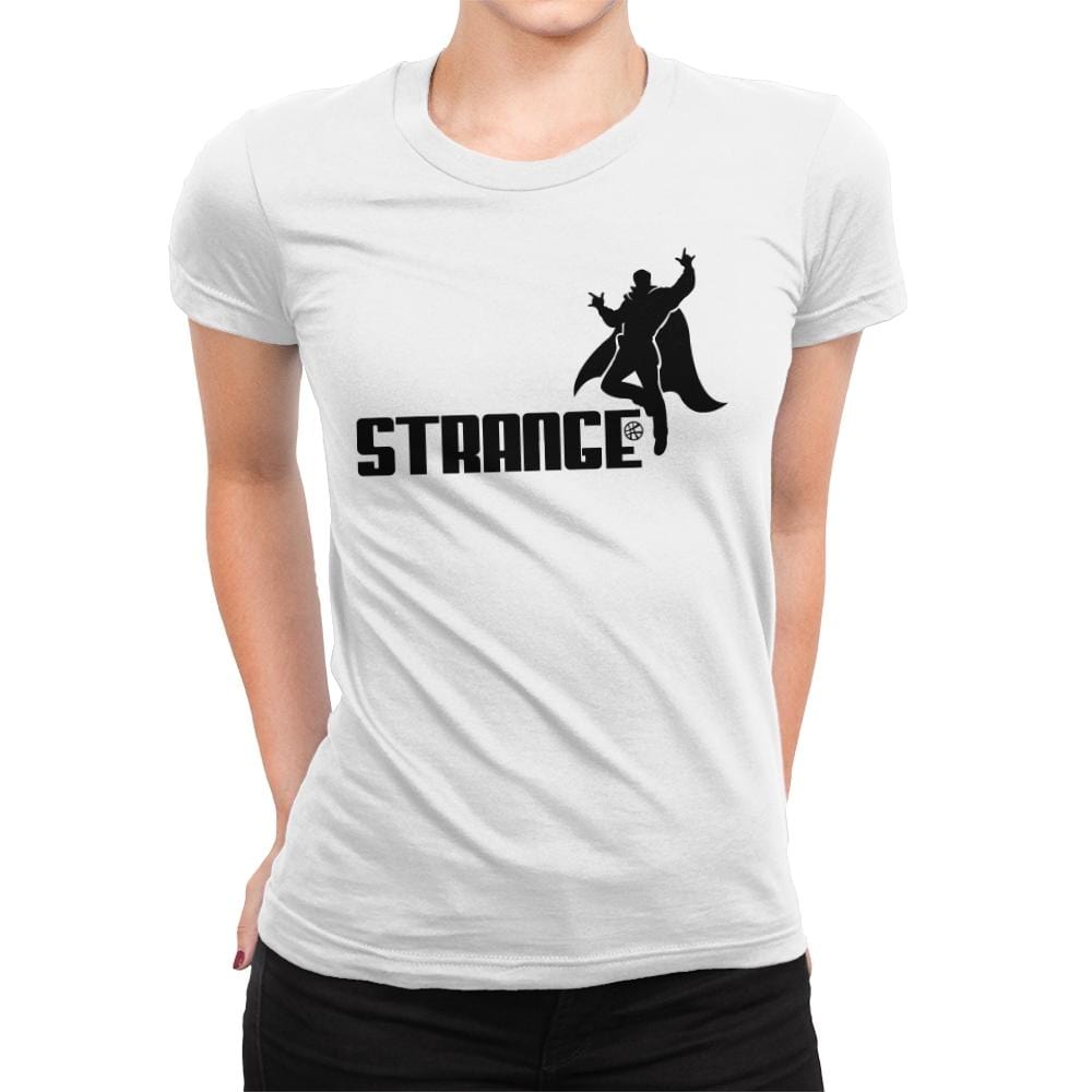 Strange - Womens Premium T-Shirts RIPT Apparel Small / White