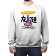 Stranger Disc - Crew Neck Sweatshirt Crew Neck Sweatshirt RIPT Apparel Small / White