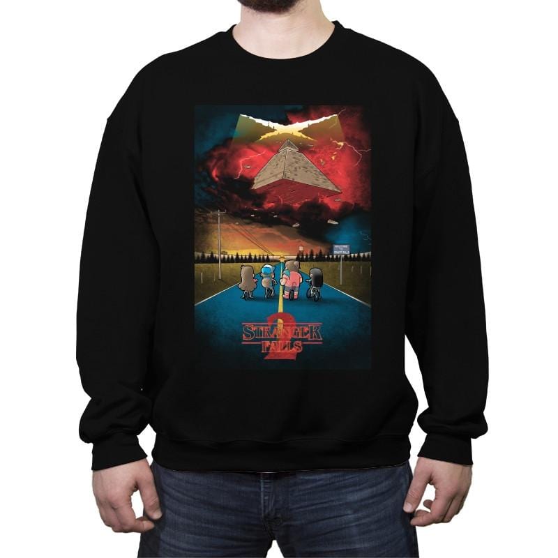 Stranger Falls 2 - Crew Neck Sweatshirt Crew Neck Sweatshirt RIPT Apparel