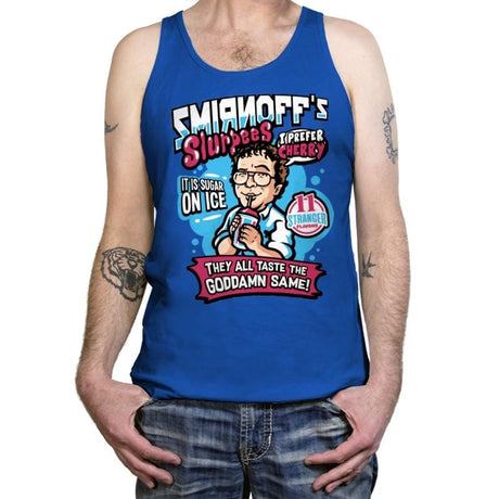 Stranger Ice Drinks - Tanktop Tanktop RIPT Apparel X-Small / True Royal