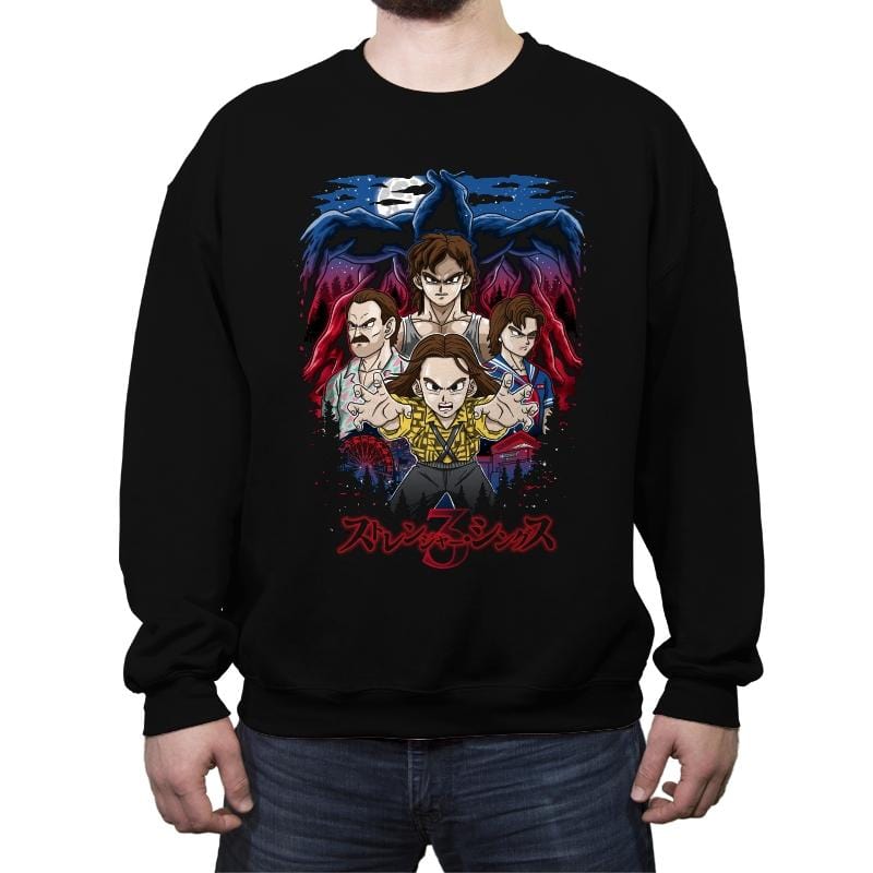 Stranger Shonen - Crew Neck Sweatshirt Crew Neck Sweatshirt RIPT Apparel Small / Black