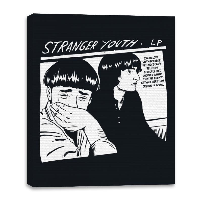 Stranger Youth - Canvas Wraps Canvas Wraps RIPT Apparel 16x20 / Black