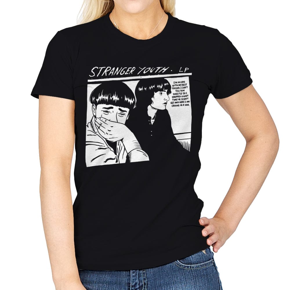 Stranger Youth - Womens T-Shirts RIPT Apparel Small / Black