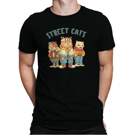 Street Cats - Mens Premium T-Shirts RIPT Apparel Small / Black