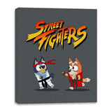 Street Fighter Gang - Canvas Wraps Canvas Wraps RIPT Apparel 16x20 / Charcoal