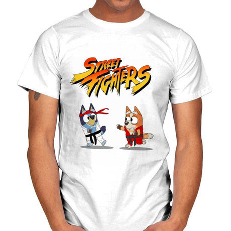 Street Fighter Gang - Mens T-Shirts RIPT Apparel Small / White