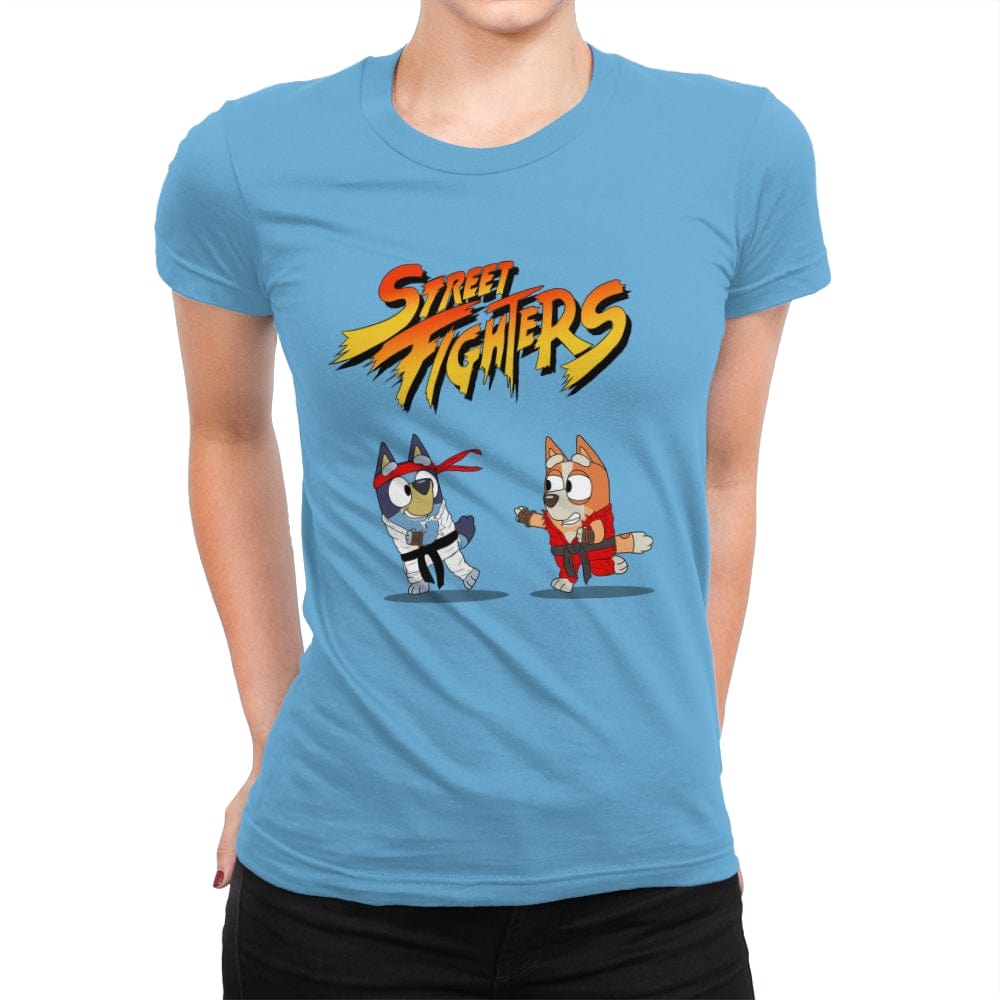 Street Fighter Gang - Womens Premium T-Shirts RIPT Apparel Small / Turquoise