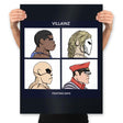 Street Fighter Villainz - Prints Posters RIPT Apparel 18x24 / Black