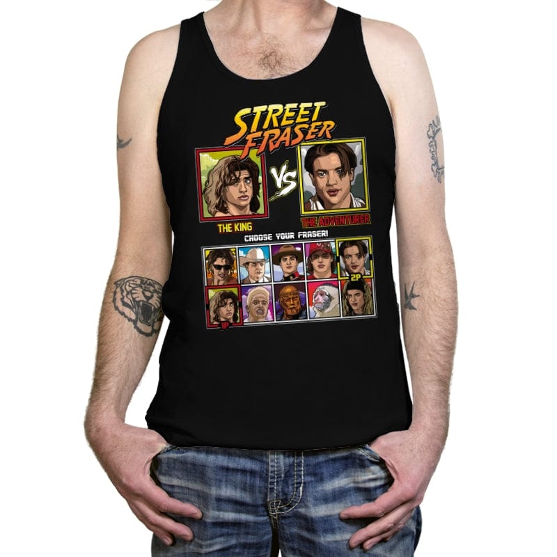 Street Fraser - Retro Fighter Series - Tanktop Tanktop RIPT Apparel X-Small / Black