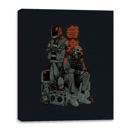 Street Punks - Canvas Wraps Canvas Wraps RIPT Apparel 16x20 / Black