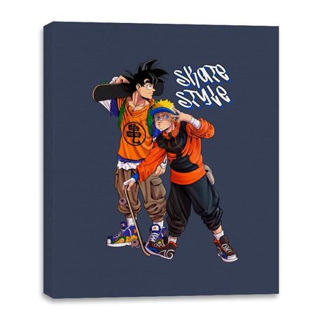 Street Wear Anime 03 - Canvas Wraps Canvas Wraps RIPT Apparel 16x20 / Navy