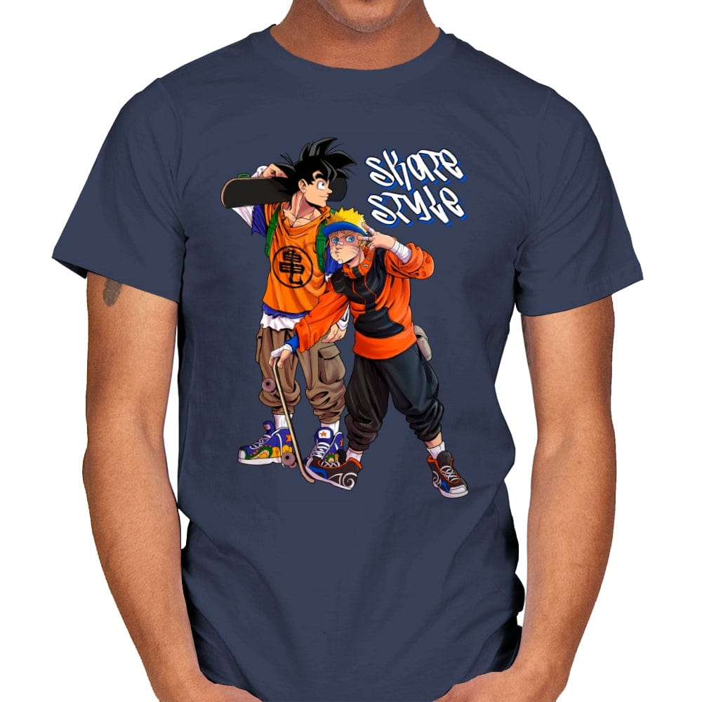 Street Wear Anime 03 - Mens T-Shirts RIPT Apparel Small / Navy