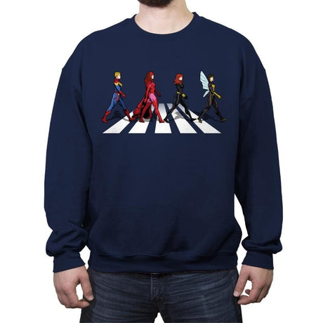 Strength Road - Crew Neck Sweatshirt Crew Neck Sweatshirt RIPT Apparel Small / Navy