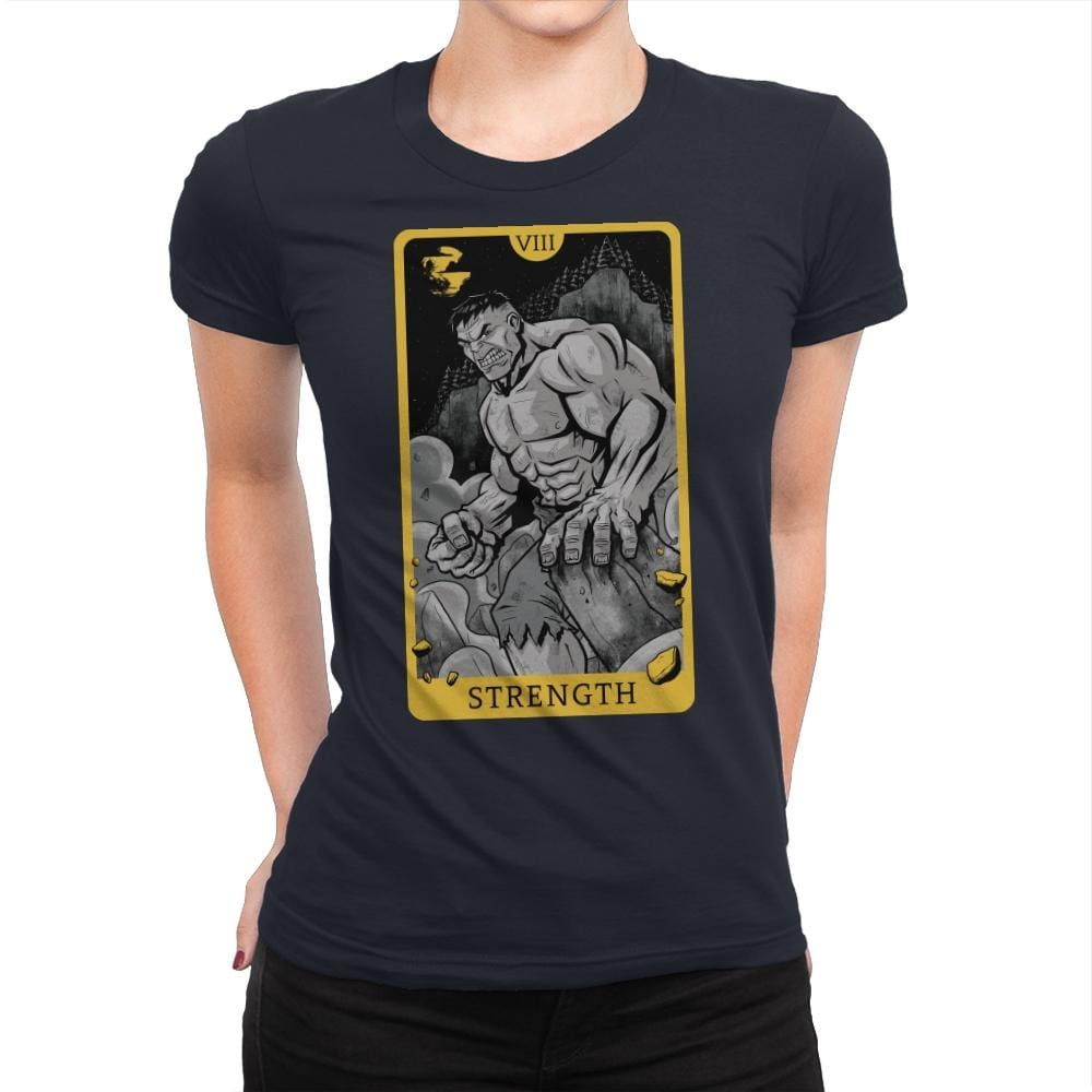 Strength - Womens Premium T-Shirts RIPT Apparel Small / Midnight Navy