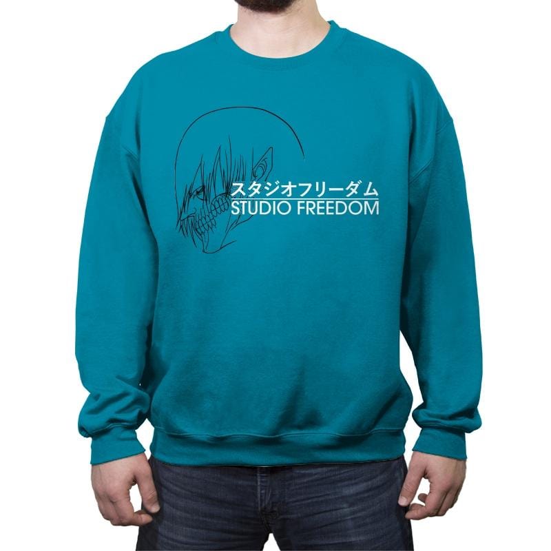 Studio Freedom - Crew Neck Sweatshirt Crew Neck Sweatshirt RIPT Apparel Small / Antique Sapphire