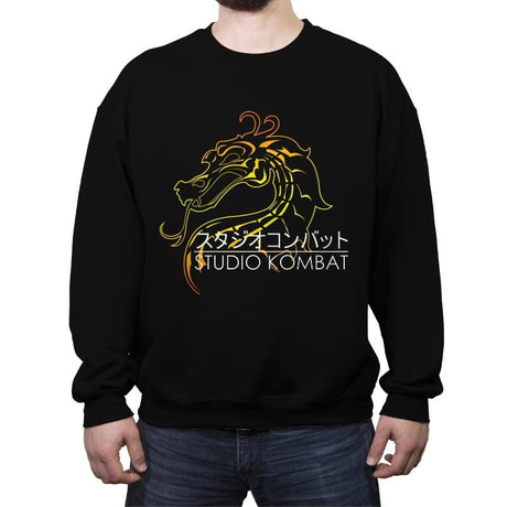 Studio Kombat - Crew Neck Sweatshirt Crew Neck Sweatshirt RIPT Apparel Small / Black