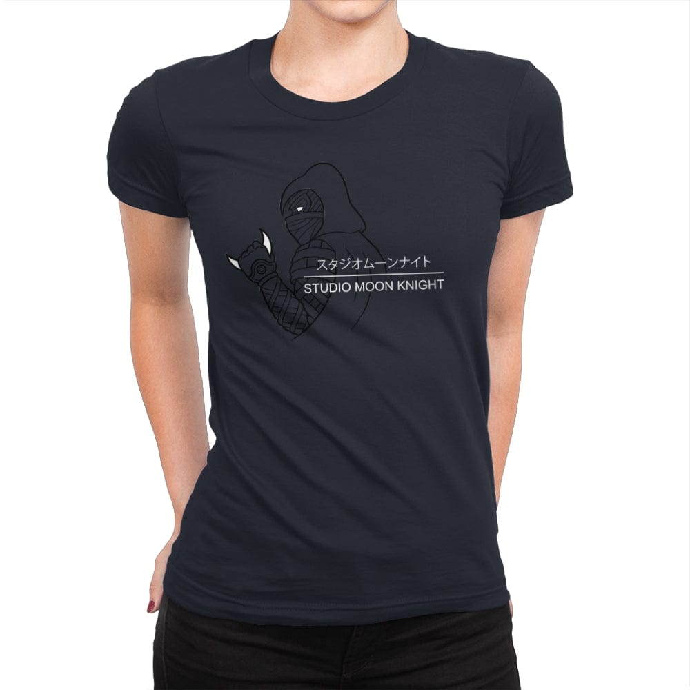 Studio M.Knight - Womens Premium T-Shirts RIPT Apparel Small / Midnight Navy