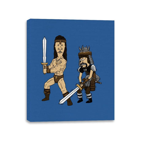 Stupid Barbarians - Canvas Wraps Canvas Wraps RIPT Apparel 11x14 / Royal