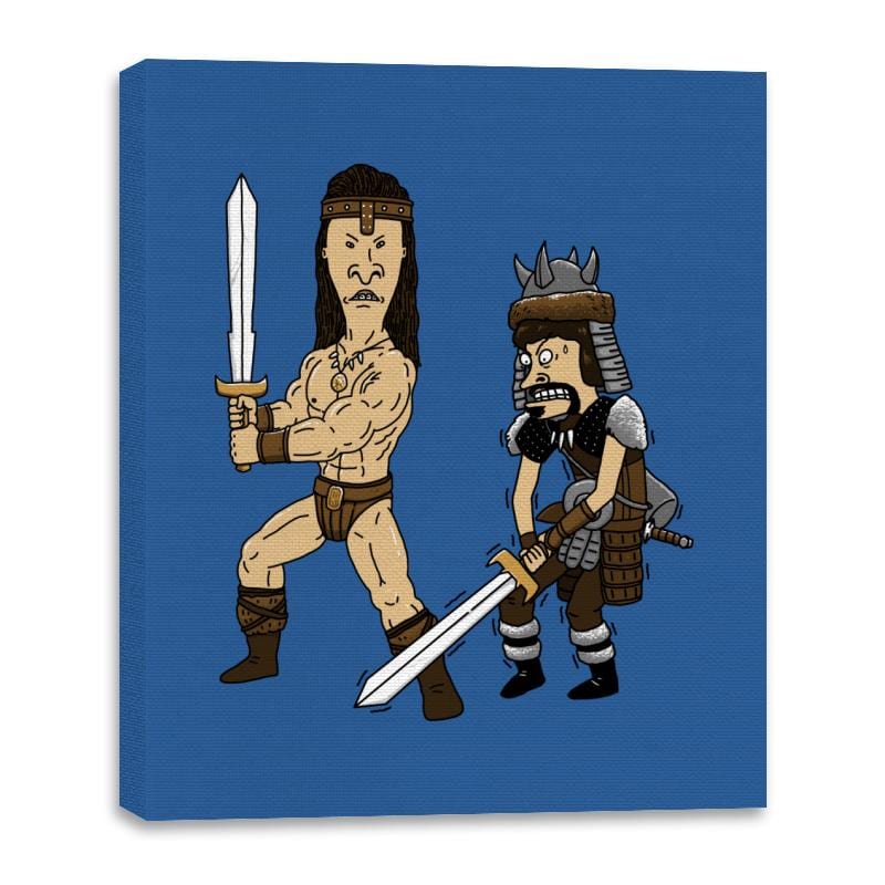 Stupid Barbarians - Canvas Wraps Canvas Wraps RIPT Apparel 16x20 / Royal