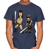 Stupid Barbarians - Mens T-Shirts RIPT Apparel Small / Navy