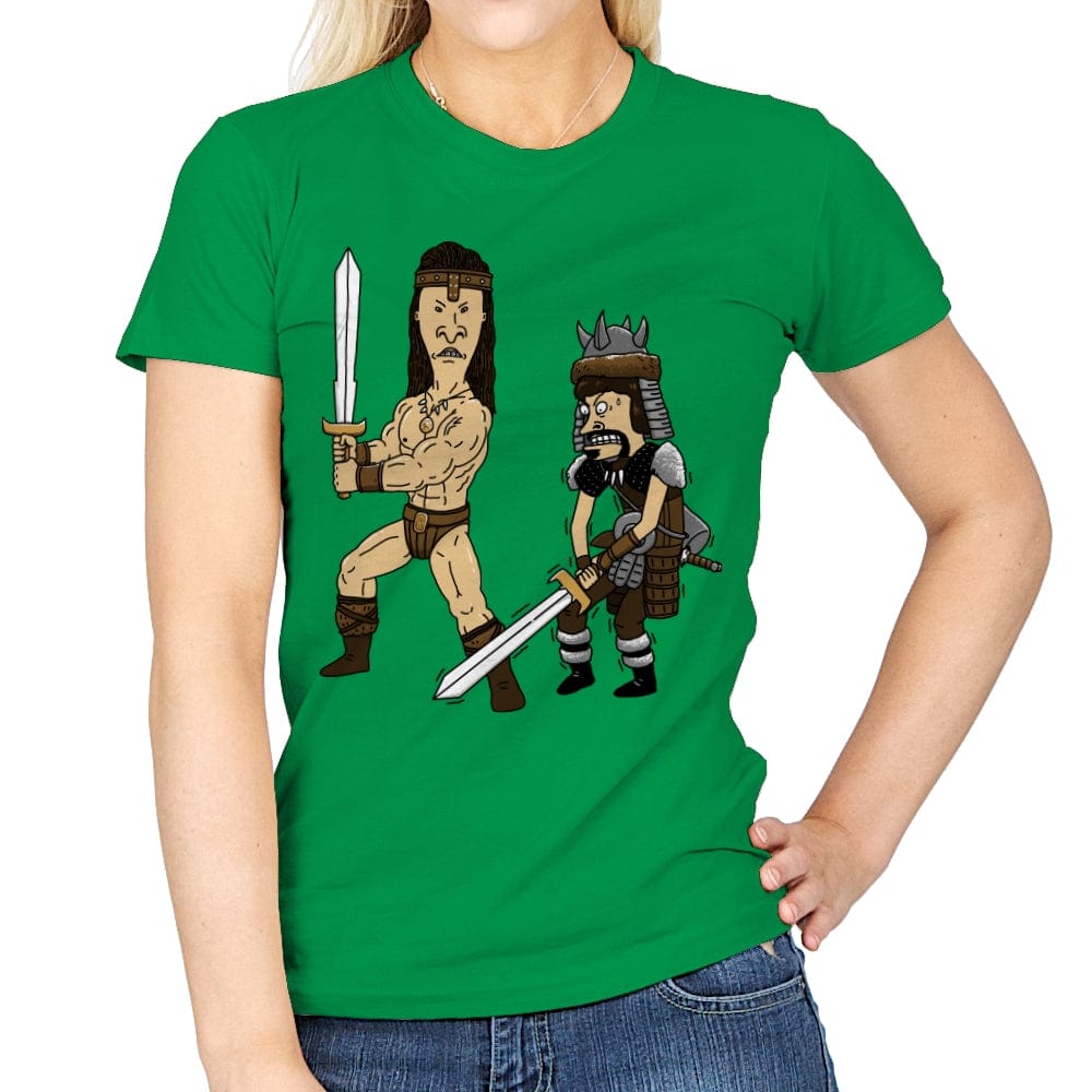 Stupid Barbarians - Womens T-Shirts RIPT Apparel Small / Irish Green