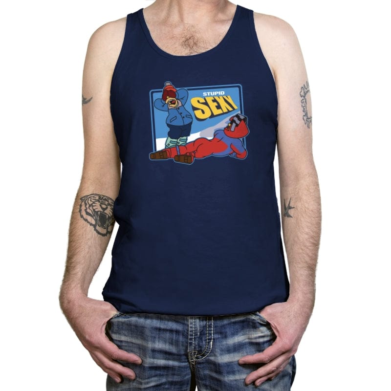 Stupid Sexy - Tanktop Tanktop RIPT Apparel X-Small / Navy