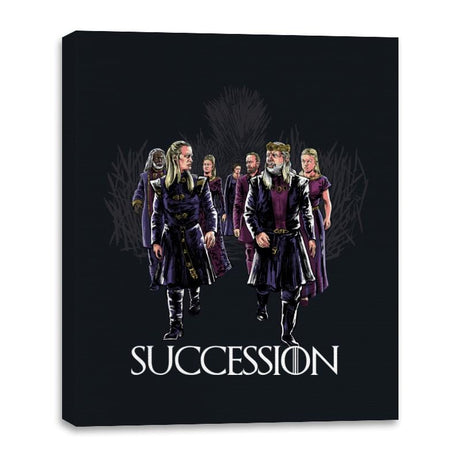 Succession of the Dragon - Canvas Wraps Canvas Wraps RIPT Apparel 16x20 / Black