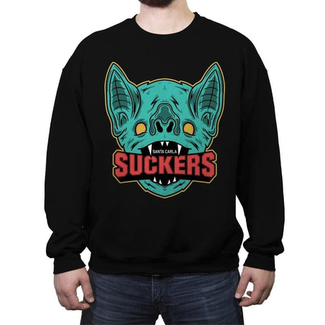 Suckers - Crew Neck Sweatshirt Crew Neck Sweatshirt RIPT Apparel Small / Black