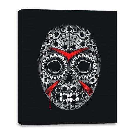 Sugar Skull Slasher - Canvas Wraps Canvas Wraps RIPT Apparel 16x20 / Black