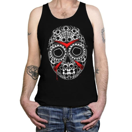 Sugar Skull Slasher - Tanktop Tanktop RIPT Apparel X-Small / Black