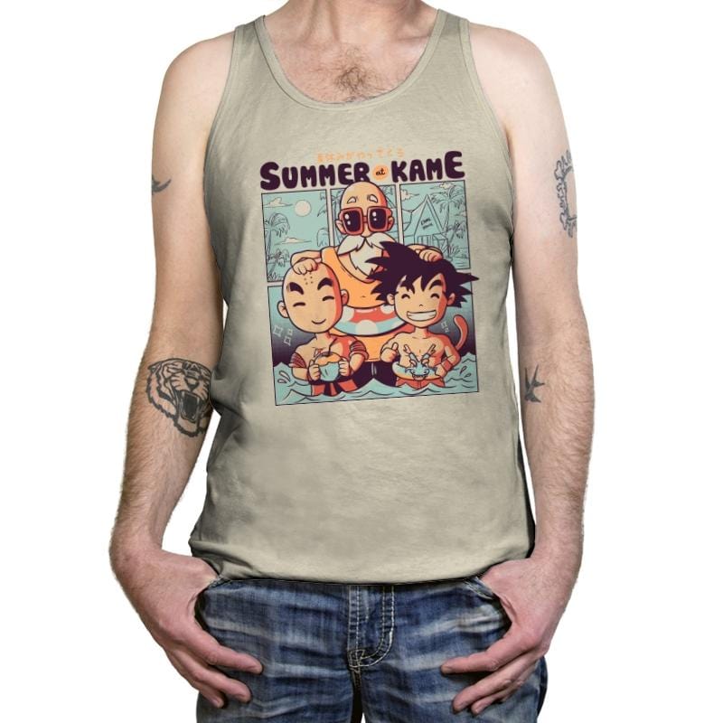 Summer at Kame - Tanktop Tanktop RIPT Apparel X-Small / Oatmeal Triblend