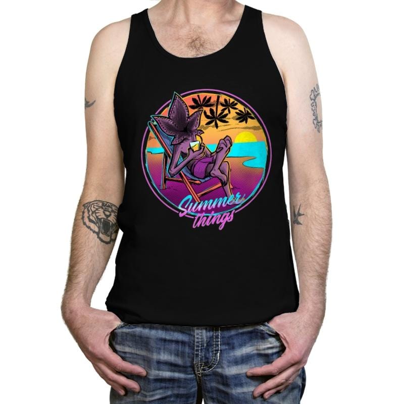 Summer Things - Tanktop Tanktop RIPT Apparel X-Small / Black