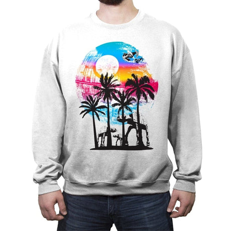 Summer Time - Best Seller - Crew Neck Sweatshirt Crew Neck Sweatshirt RIPT Apparel Small / White