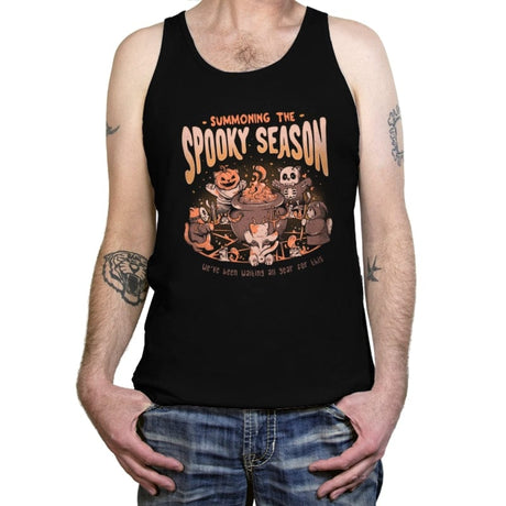 Summoning the Spooky Season - Tanktop Tanktop RIPT Apparel X-Small / Black