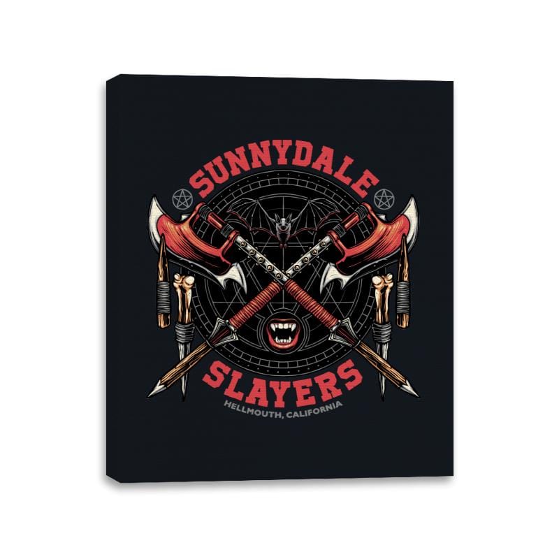 Sunnydale Slayers - Canvas Wraps Canvas Wraps RIPT Apparel 11x14 / Black