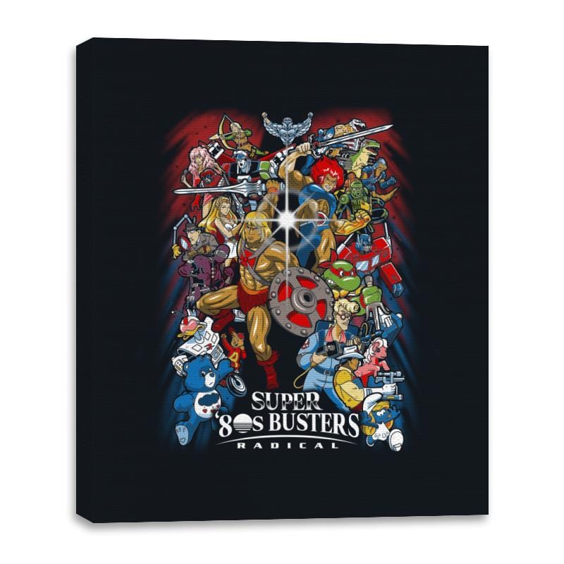 Super 80s Busters - Best Seller - Canvas Wraps Canvas Wraps RIPT Apparel 16x20 / Black