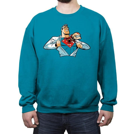 Super Alien - Crew Neck Sweatshirt Crew Neck Sweatshirt RIPT Apparel