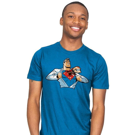 Super Alien - Mens T-Shirts RIPT Apparel Small / Turquoise