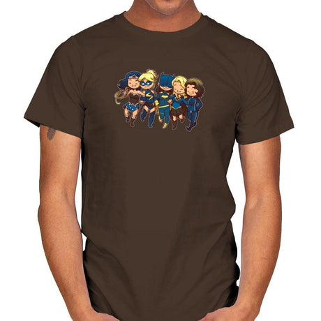 Super BFFs - Miniature Mayhem - Mens T-Shirts RIPT Apparel Small / Dark Chocolate