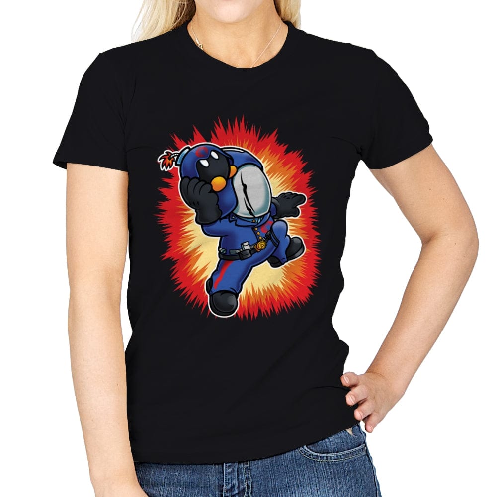 Super Cobra Bomb - Womens T-Shirts RIPT Apparel Small / Black