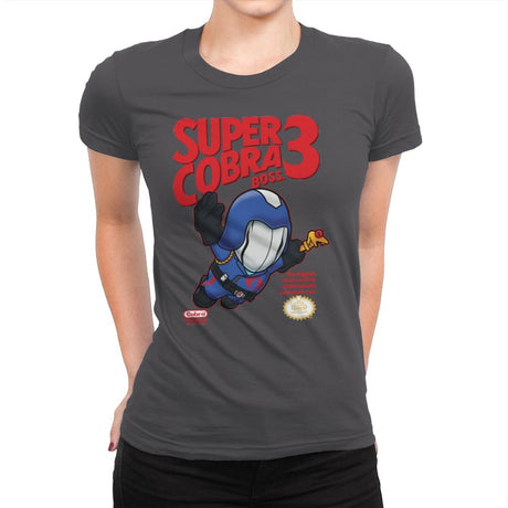 Super Cobra Boss - Womens Premium T-Shirts RIPT Apparel Small / Heavy Metal