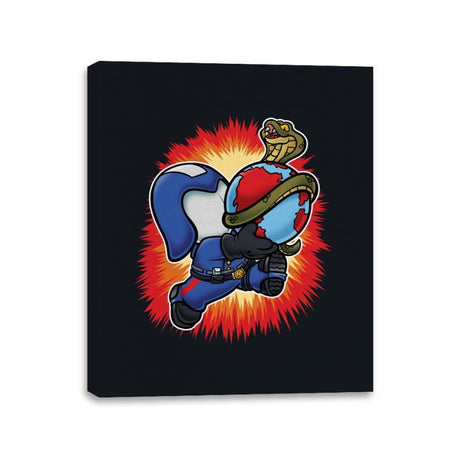 Super Cobra World - Canvas Wraps Canvas Wraps RIPT Apparel 11x14 / Black