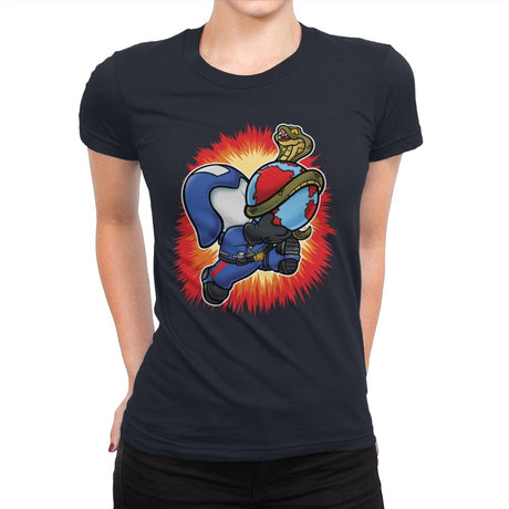 Super Cobra World - Womens Premium T-Shirts RIPT Apparel Small / Midnight Navy